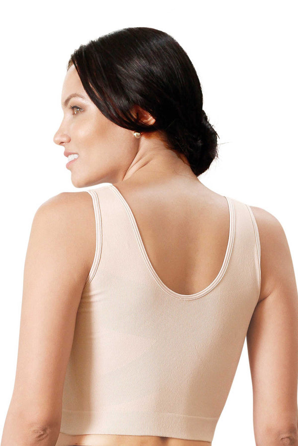 Post-Surgery Bra Breast Enhancement Compression Bra Post Surgery Op Front  Close Sports Bra, nude : : Fashion